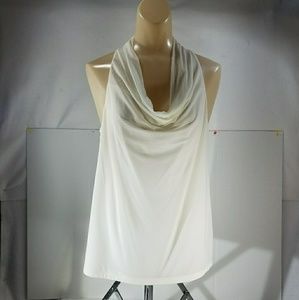 The Limited white sleeveless blouse